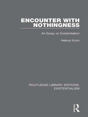cover image of Encounter with Nothingness